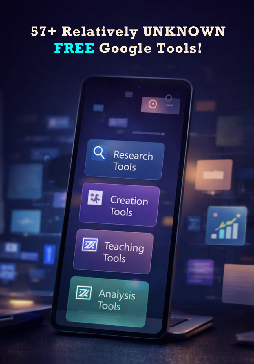 Organized Google tools dashboard preview
